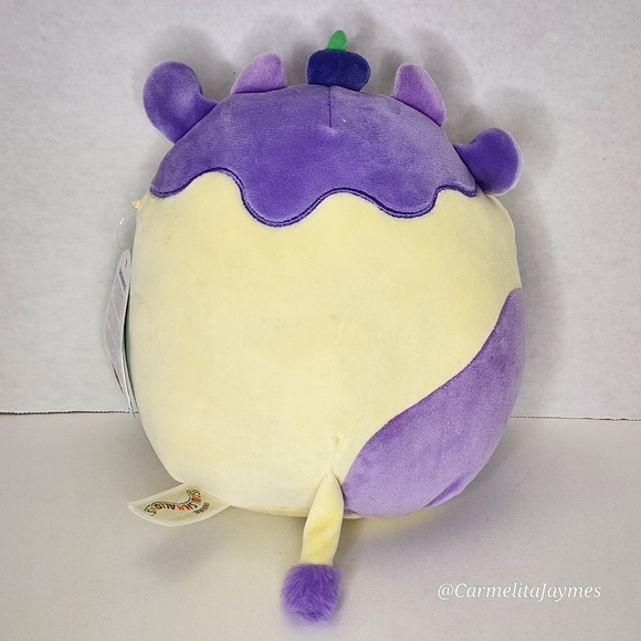 BENITO 🫐🐄 Blueberry Cow Original Squishmallow By Kellytoy NWT - Picture 5 of 8